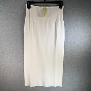 RAGDOLL LA White Midi Skirt Viscose Size XS NWT